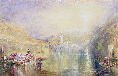 Kussnacht, Lake of Lucerne, Switzerland, 1843 | J. M. W. Turner | Painting Reproduction