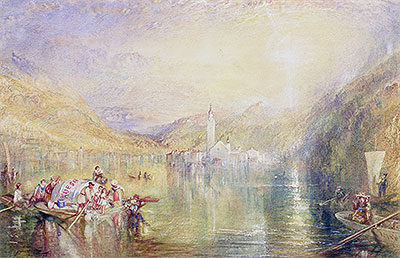 Kussnacht, Lake of Lucerne, Switzerland, 1843 | J. M. W. Turner