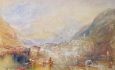 Brunnen from the Lake of Lucerne, 1845 | J. M. W. Turner | Painting Reproduction