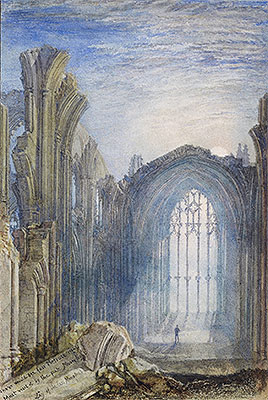 Melrose Abbey: Moonlight, 1822 | J. M. W. Turner | Painting Reproduction