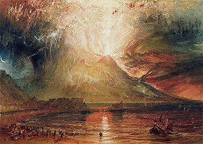 Mount Vesuvius in Eruption, 1817 | J. M. W. Turner | Painting Reproduction