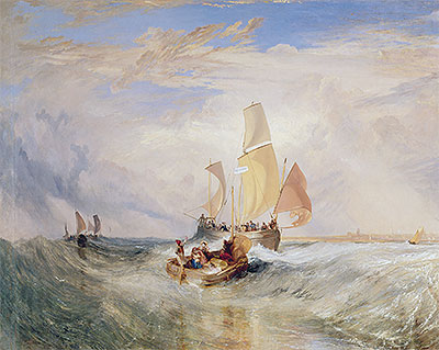 Now for the Painter (Rope) - Passengers Going on Board, 1827 | J. M. W. Turner | Painting Reproduction