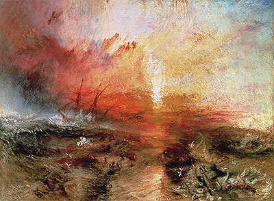 Slave Ship (Slavers Throwing Overboard the Dead and Dying, Typhoon Coming On), 1840 | J. M. W. Turner | Painting Reproduction