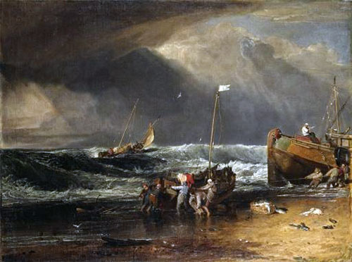 A Coast Scene with Fishermen Hauling a Boat Ashore (The Iveagh Seapiece), c.1803/04 | J. M. W. Turner | Painting Reproduction