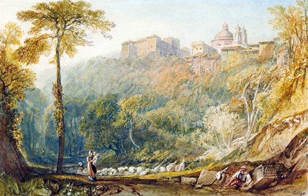 View of La Riccia (Ariccia), 1817 | J. M. W. Turner | Gemälde Reproduktion