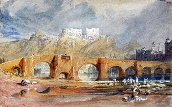 Die Moselbrücke in Koblenz, 1817 | J. M. W. Turner | Gemälde Reproduktion