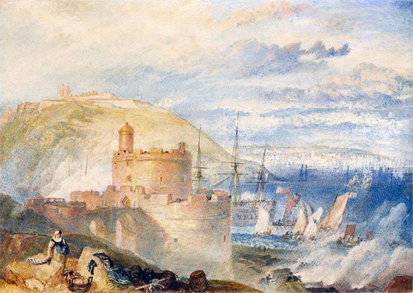 Hafen von Falmouth, c.1825 | J. M. W. Turner | Gemälde Reproduktion