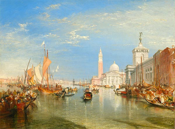 Venedig: Die Dogana und San Giorgio Maggiore, 1834 | J. M. W. Turner | Gemälde Reproduktion