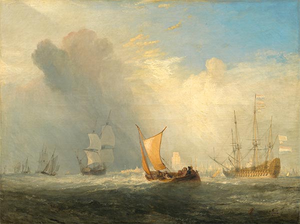 Rotterdam Ferry-Boat, 1833 | J. M. W. Turner | Painting Reproduction