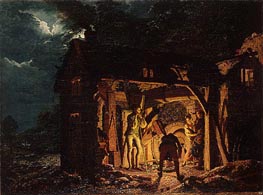 The Iron Forge Viewed from Without, 1773 by Wright of Derby | Painting Reproduction