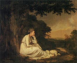 Maria from Sterne, 1777 von Wright of Derby | Gemälde-Reproduktion