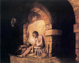 The Captive from Sterne, 1774 by Wright of Derby | Painting Reproduction