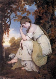 Maria from Sterne, 1781 von Wright of Derby | Gemälde-Reproduktion