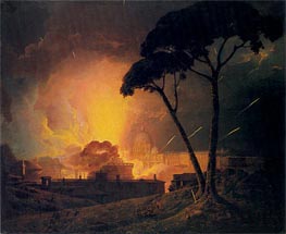 The Annual Girandola at the Castle of St Angelo Rome | Wright of Derby | Painting Reproduction