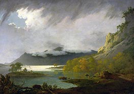 Derwent Water with Skiddaw in the Distance, c.1795/96 by Wright of Derby | Painting Reproduction