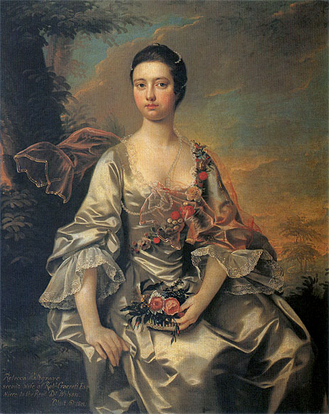 Portrait of Anne or Molly Cracroft, c.1760 by Wright of Derby | Painting Reproduction