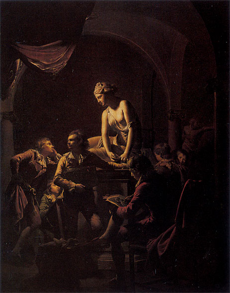 Eine Akademie im Lampenlicht, 1769 | Wright of Derby | Gemälde Reproduktion
