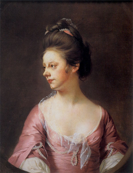 Portrait of Mrs Catherine Swindell, c.1769/71 by Wright of Derby | Painting Reproduction