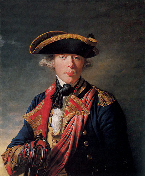 Porträt von Cornet Sir George Cooke | Wright of Derby | Gemälde Reproduktion