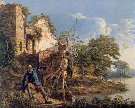 The Old Man and Death, 1774 by Wright of Derby | Painting Reproduction