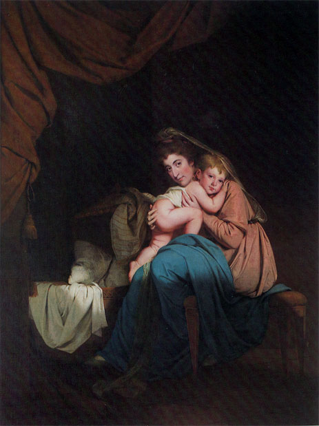 Lady Wilmot and her Child | Wright of Derby | Painting Reproduction