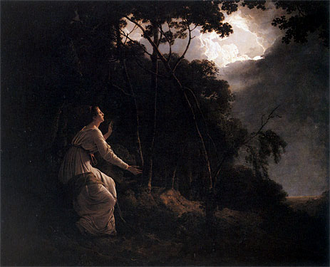 The Lady in Milton's Comus | Wright of Derby | Painting Reproduction