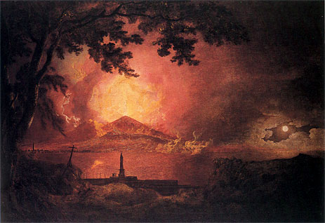 Vesuvius in Eruption, c.1777/80 | Wright of Derby | Gemälde Reproduktion