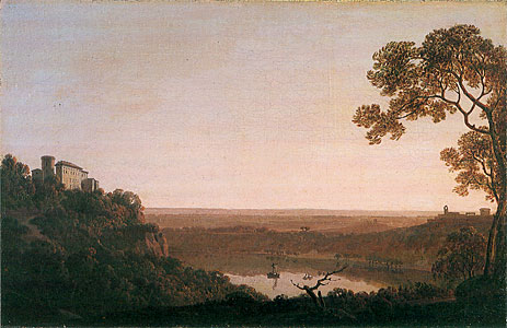 Lago di Nemi | Wright of Derby | Gemälde Reproduktion