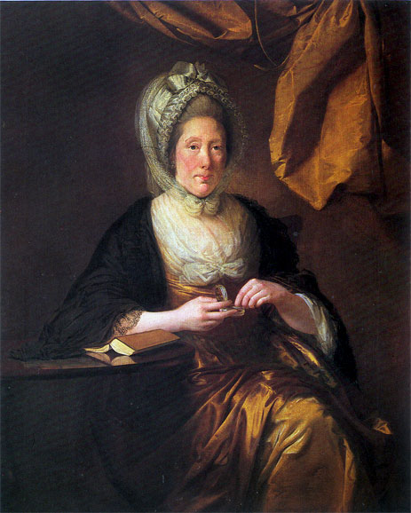 Portrait of Mrs Francis Hurt, c.1780 | Wright of Derby | Gemälde Reproduktion