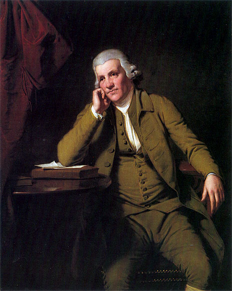 Portrait of Jedediah Strutt, c.1790 | Wright of Derby | Gemälde Reproduktion