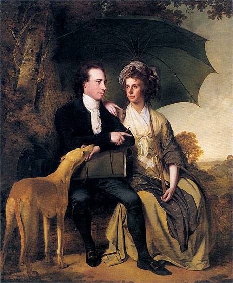 Portrait of Rev. Thomas Gisborne and his Wife Mary, 1786 | Wright of Derby | Painting Reproduction