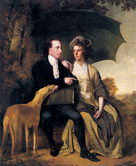 Porträt von Reverend Thomas Gisborne und seiner Frau Mary | Wright of Derby | Gemälde Reproduktion