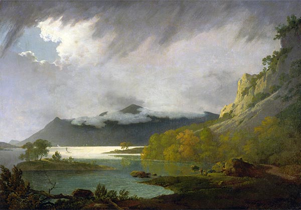 Derwent Water with Skiddaw in the Distance | Wright of Derby | Painting Reproduction
