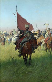 Song of the Cossack Victors, Undated von Jozef Brandt | Gemälde-Reproduktion
