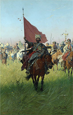 Song of the Cossack Victors, Undated | Jozef Brandt | Gemälde Reproduktion