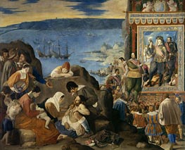 Die Rückeroberung von Bahía, c.1634/35 von Juan Bautista Maino | Gemälde-Reproduktion