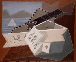 Guitar in Front of the Sea, 1925 by Juan Gris | Painting Reproduction
