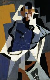 Seated Woman, 1917 by Juan Gris | Painting Reproduction
