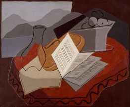 Violin before an Open Window, 1926 by Juan Gris | Painting Reproduction