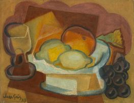 Fruit Dish and Glass (Still Life with Lemons), 1923 by Juan Gris | Painting Reproduction
