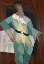 Arlequin, 1925 by Juan Gris | Painting Reproduction