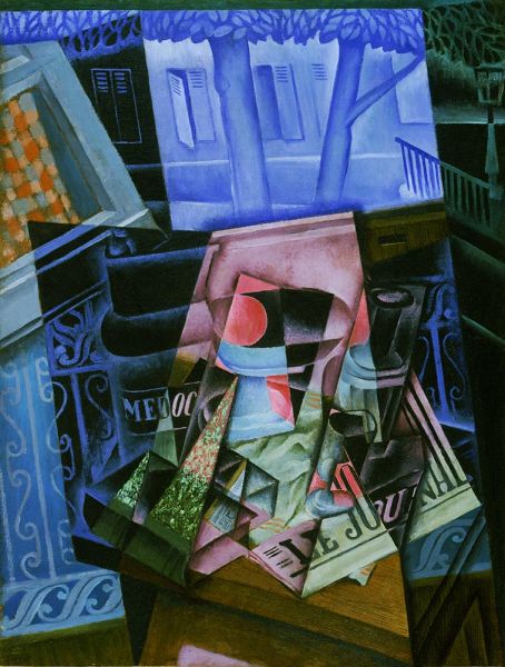 Still Life before an Open Window, Place Ravignan, 1915 | Juan Gris | Painting Reproduction