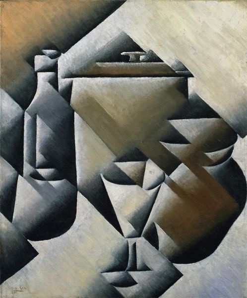 Jar, Bottle and Glass, 1911 by Juan Gris | Canvas Print