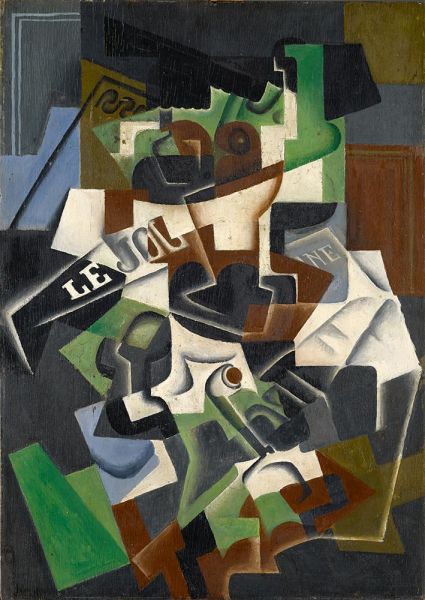 Fruit Bowl, Pipe and Journal, 1917 by Juan Gris | Canvas Print