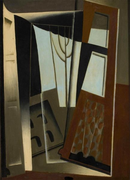 Offenes Fenster, 1917 von Juan Gris | Gemälde-Reproduktion