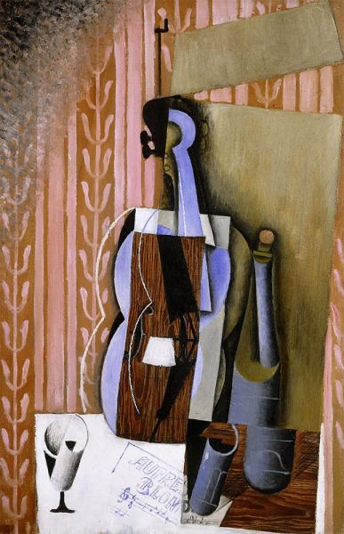 Violine, 1913 von Juan Gris | Gemälde-Reproduktion