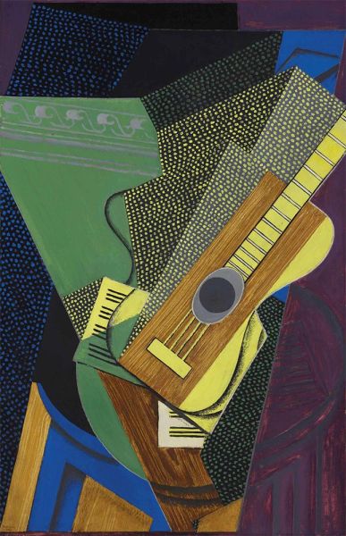 Gitarre auf einem Tisch, 1916 von Juan Gris | Gemälde-Reproduktion