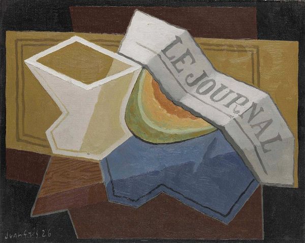 Melonenscheibe, 1926 von Juan Gris | Gemälde-Reproduktion