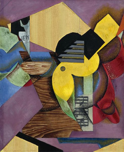 Gitarre, 1913 von Juan Gris | Gemälde-Reproduktion