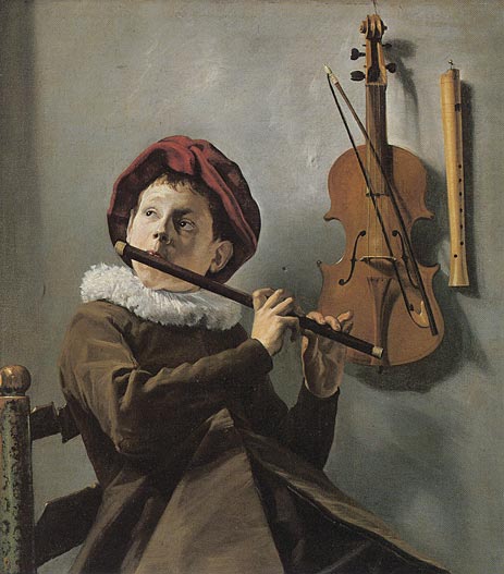 The Young Flute Player, c.1630/35 | Judith Leyster | Painting Reproduction